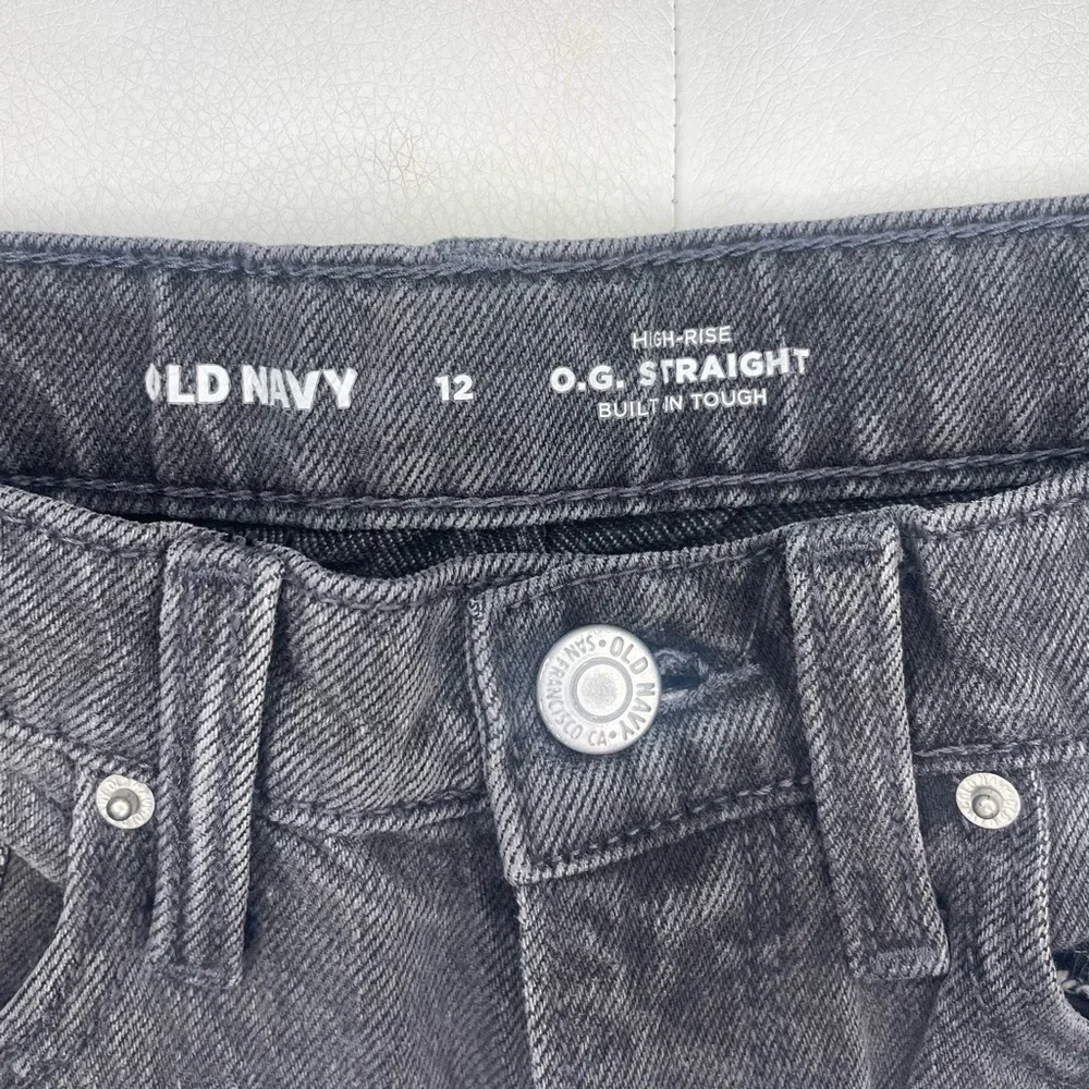 Old Navy girls black washed Denim Jeans